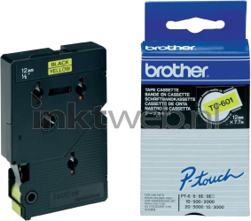 Brother  TC-601 zwart op geel breedte 12 mm Combined box and product