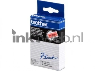 Brother  TC-B01 zwart op oranje breedte 12 mm Front box