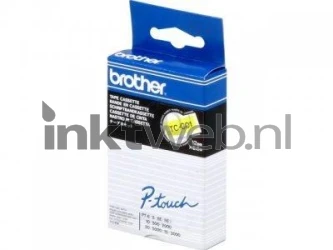 Brother  TC-C01 zwart op geel breedte 12 mm Front box