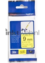 Brother  TZE-FX621 flexible tape zwart op geel breedte 9 mm Front box