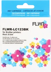 FLWR Brother LC-123 zwart Front box