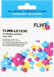 FLWR Brother LC-123 cyaan Front box