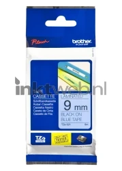 Brother  TZE-521 zwart op blauw breedte 9 mm Front box