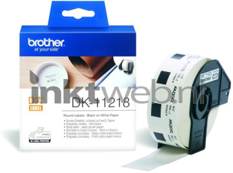 Brother  DK-11218 24 mm x 24 mm  wit DK-11218