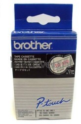 Brother  TC-102 rood op transparant breedte 12 mm Front box