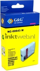 Huismerk Canon BJI-643 magenta Front box