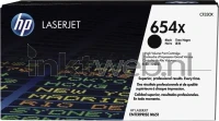 HP 654X (Sticker resten transportschade) zwart
