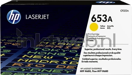 HP 653A geel Front box