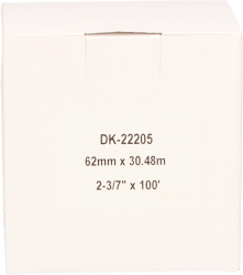 FLWR Brother  DK-22205  x 62 mm 30.48 M wit Back box
