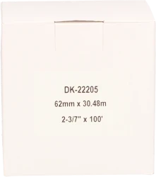 FLWR Brother  DK-22205  x 62 mm 30.48 M wit Back box