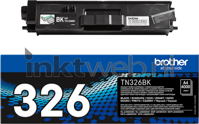 Brother TN-326BK zwart Combined box and product