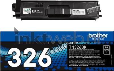 Brother TN-326BK zwart Combined box and product