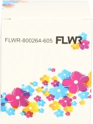 FLWR Zebra  verzendlabels 102 mm x 150 mm  wit Front box