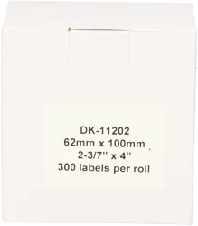 FLWR Brother  DK-11202 62 mm x 100 mm  wit Back box