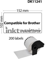 FLWR Brother  DK-11241 102 mm x 152 mm  wit Product only