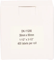 FLWR Brother  DK-11208 38 mm x 90 mm  wit Back box