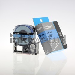 Huismerk Epson  LC-4LBL9 zwart op blauw breedte 12 mm Combined box and product