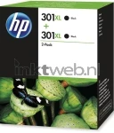 HP 301XL 2-pack zwart