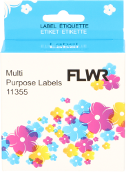 FLWR Dymo  11355 Multi functionele labels  x 51 mm  wit Front box