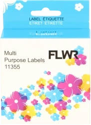 FLWR Dymo  11355 Multi functionele labels  x 51 mm  wit Front box