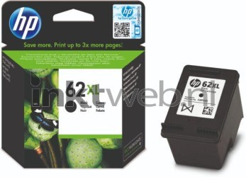 HP 62XL zwart Combined box and product