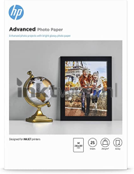 HP  Advanced fotopapier Glans | A4 | 250 gr/m² 25 vellen Front box