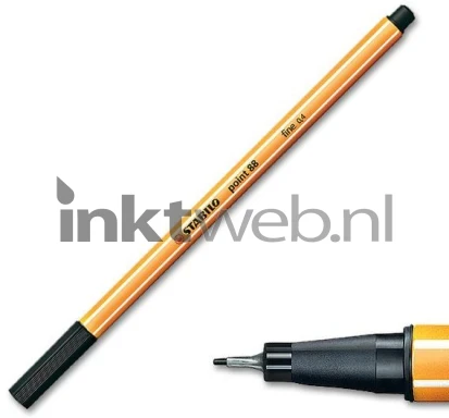 Stabilo point 88 fineliner zwart