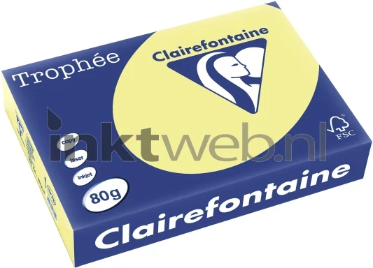 Clairefontaine A4 papier gekleurd Citroengeel