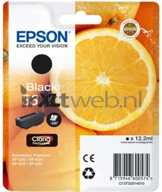 Epson 33XL zwart Front box