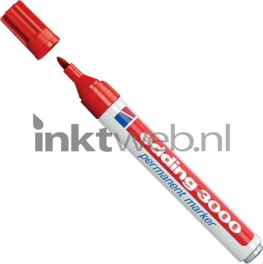 Edding 3000 Permanentmarker rond 1.5-3mm rood