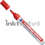 Edding 3000 Permanentmarker rond 1.5-3mm rood (Origineel)