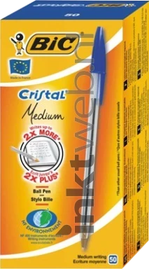 BIC Balpen Cristal Original 50-pack blauw