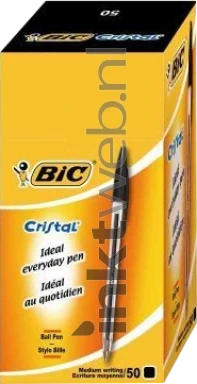 BIC Balpen Cristal medium 50-pack zwart