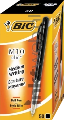 BIC Balpen Clic M10 50-pack zwart