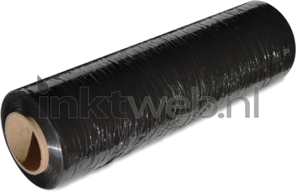 Huismerk Merkloos Handwikkelfolie 20my dik x 50cm x 300m zwart