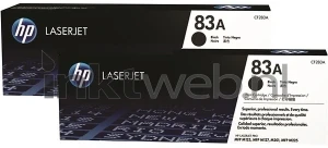 HP 83A 2-pack zwart (Origineel)