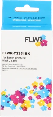 FLWR Epson 33XL (T3351) zwart