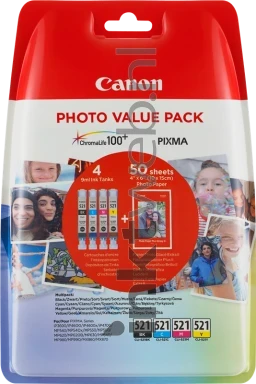 Canon CLI-521 Photo Multipack zwart en kleur