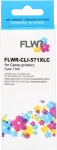 FLWR Canon CLI-571XL cyaan (Huismerk (compatible))