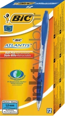 BIC Balpen Atlantis Classic 12-pack blauw