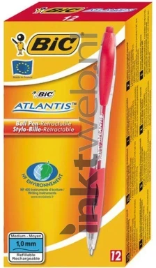BIC Balpen Atlantis Classic 12-pack rood