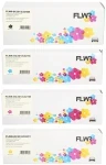 FLWR Oki C301 / C321 zwart en kleur (Huismerk (compatible))