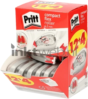 Pritt Compact correctieroller Flex 4,2mm 16 stuks wit