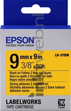 Epson LK-3YBW zwart Front box