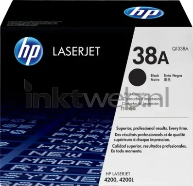 HP 38A zwart Front box