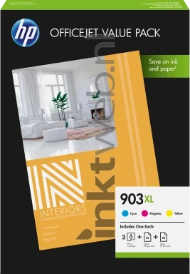 HP 903XL multipack met papier kleur