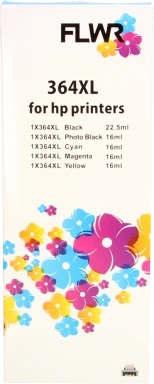 FLWR HP 364XL Multi 5-pack zwart en kleur