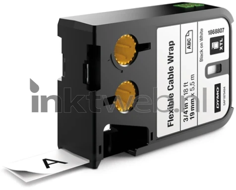Dymo 1868807 zwart op wit breedte 19 mm