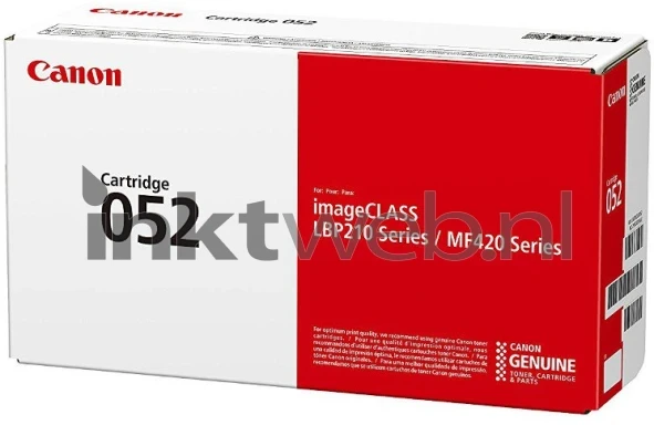 Canon CRG 052 zwart Front box
