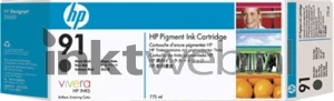 HP 91 Black Mat Front box